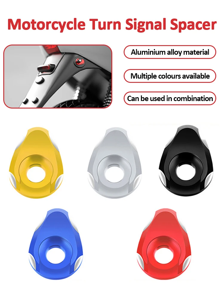 Entretoise universelle de clignotant de moto, 2 pièces, adaptateur d'indicateur en alliage d'aluminium