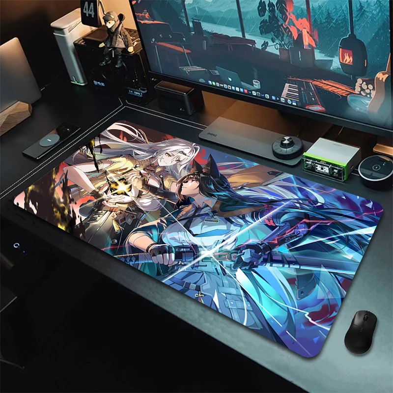

Large Game Mousepad XXL Computer Gaming Accessories Locking Edge Zenless Zone Zero Hoshimi Miyabi Non-Slip Mouse Mat Table Mat