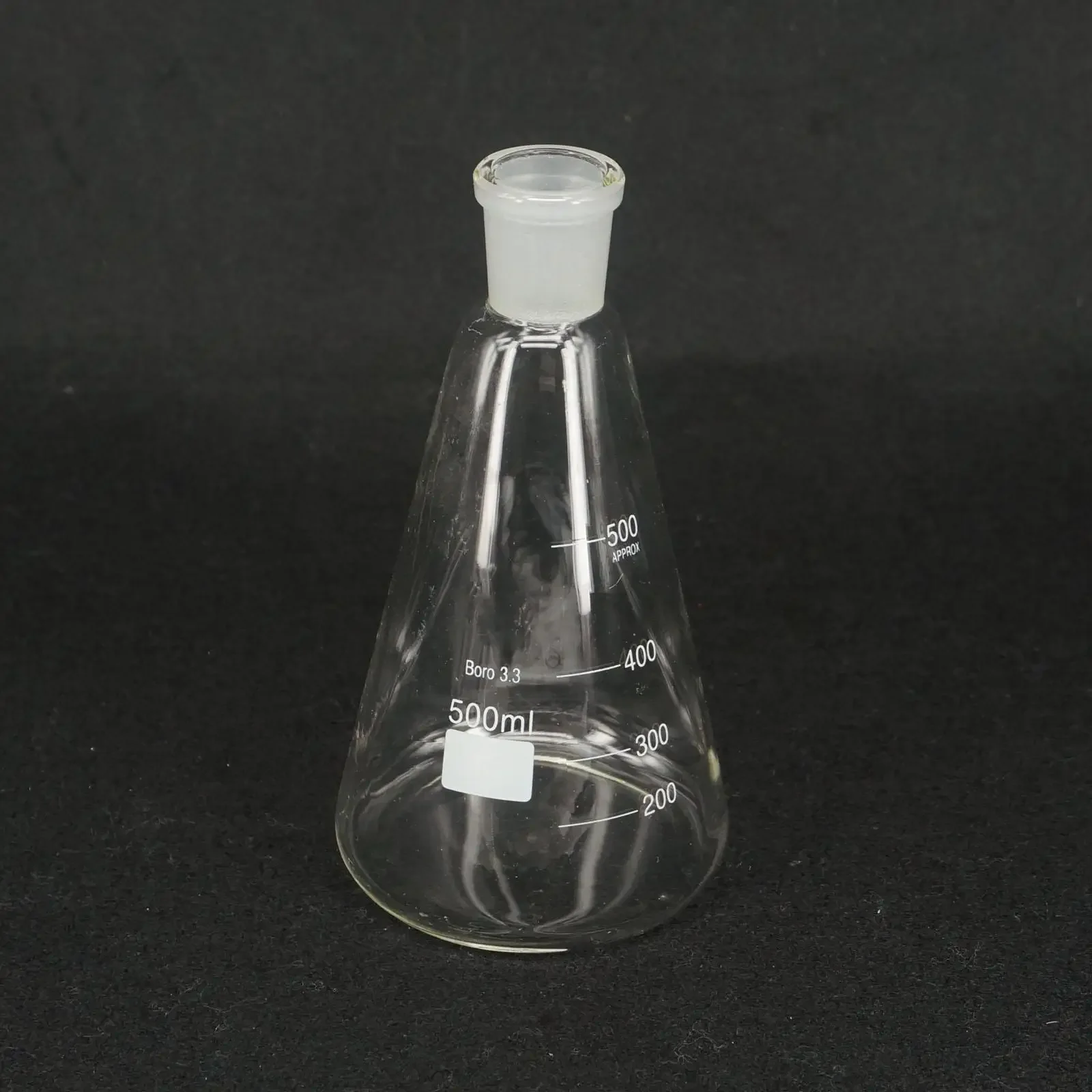 500ml Quickfit 24/29 Joint Lab Conical Flask Erlenmeyer Boro Glass Graduated