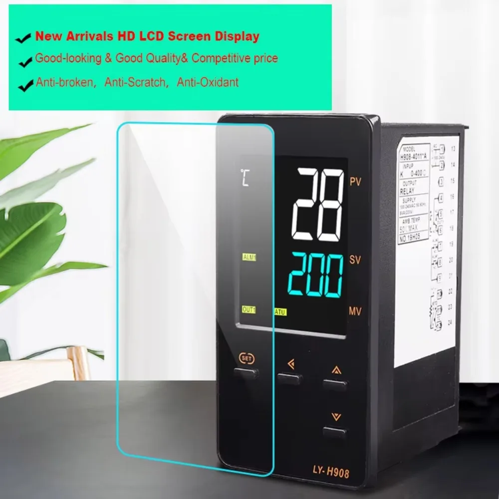 Controlador  temperatura PID Digital LCD HD gran, regulador  refrigeración y calefacción, termostato  relé  salida multi termopa