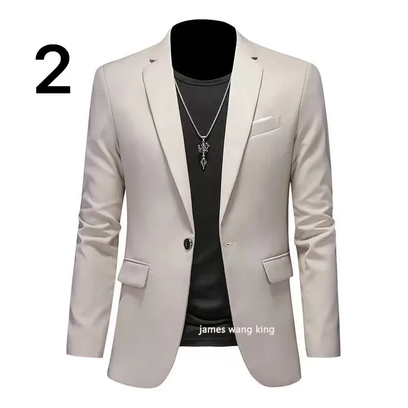 Blazer informal de negocios para hombre, traje de boda para novio, Tops, chaqueta, abrigo