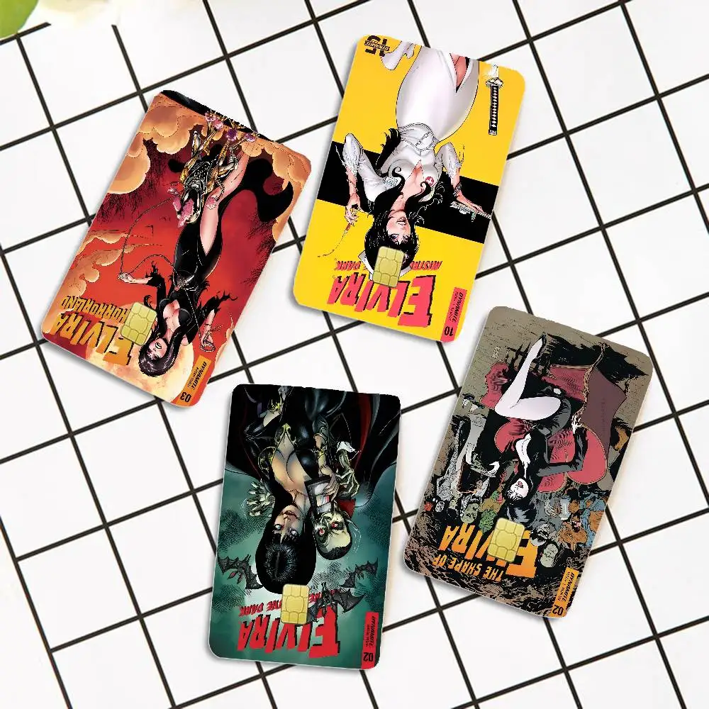

Film E-Elvira M-Mistress D-Dark Credit Card Skin Stickers No Adhesive Residue Water Proof For VISA Credit Card Subway