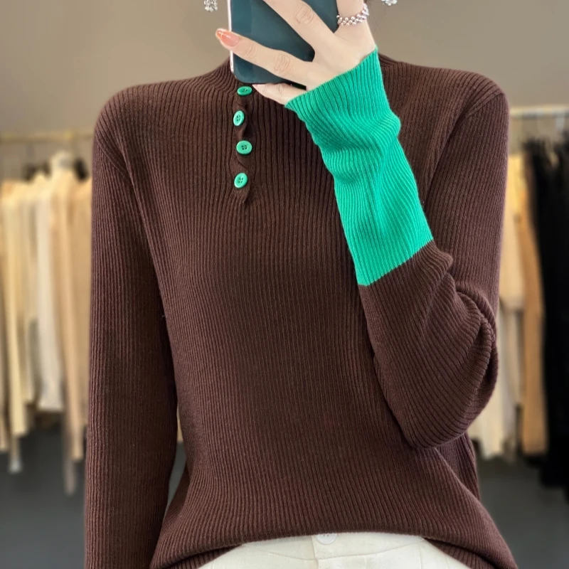 2023 New Cashmere Sweater Women turtleneck Cashmere Sweater    Autumn and Winter Long Sleeve Cashmere Sweater Women