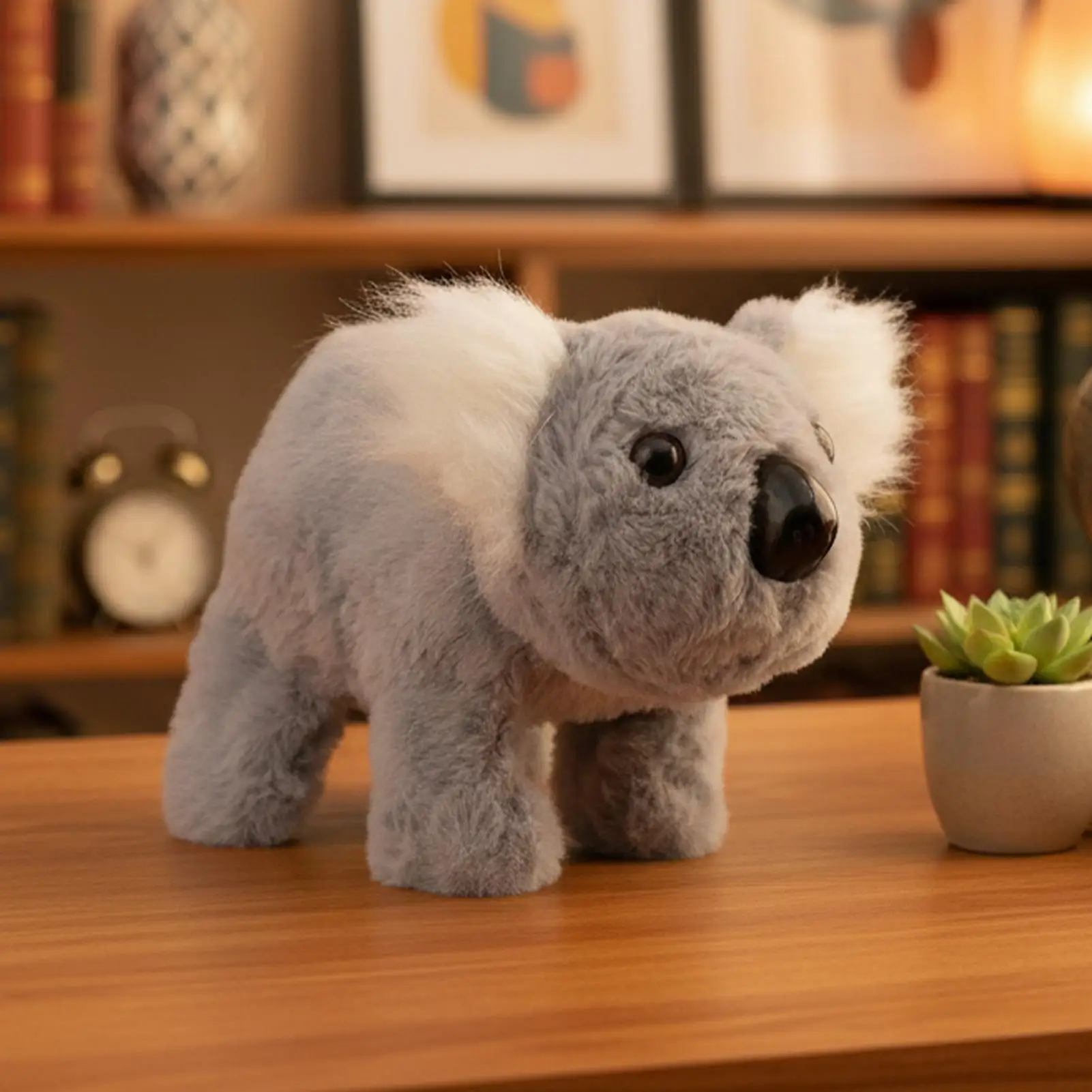 Jouet Koala de marche réaliste et apaisant, Koala électrique en peluche pour enfants garçons d'âge préscolaire adolescents salon