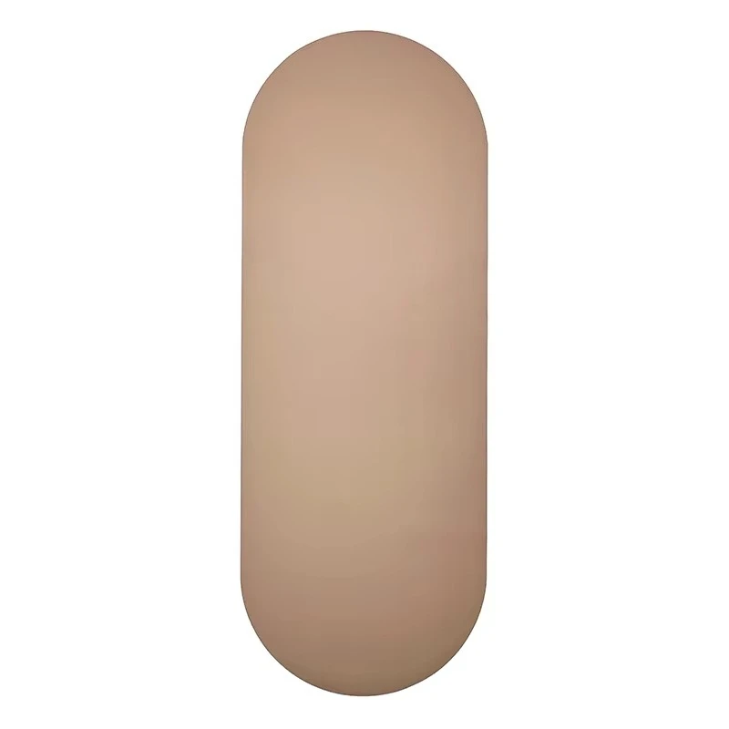 

Arched non-slip custom oval cover pill-shaped vegetarian PU rubber yoga mat