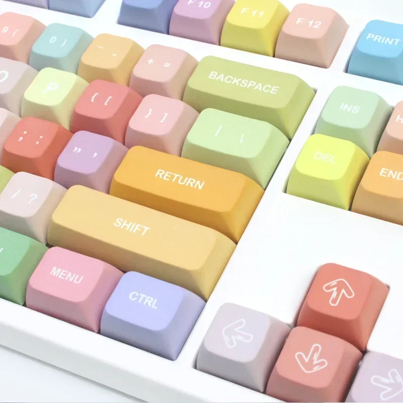 

Колпачки для клавиш Candy Bears, игровая клавиатура, индивидуальные милые колпачки для клавиш для девочек, механическая клавиатура, колпачки для клавиш из ПБТ