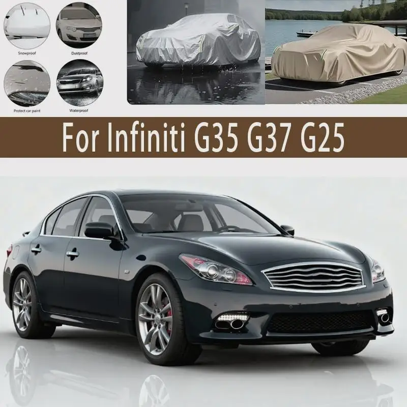 

For Outdoor Protection Waterproof Dustproof Full Sunshade for Infiniti G35 G37 G25 Car Covers