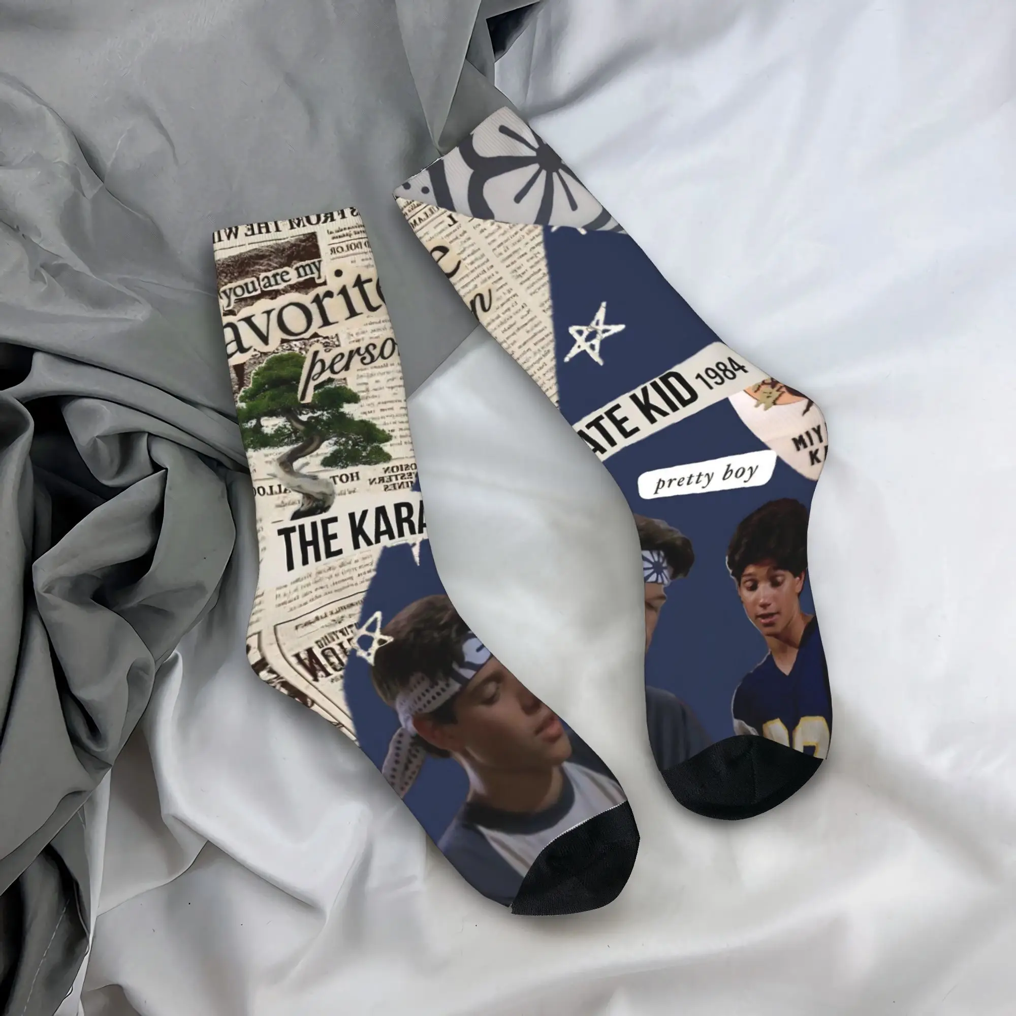 

Взрослые мужские носки Ralph Macchio, противоскользящие носки высокого качества, осенние повседневные носки для бега с графическим рисунком