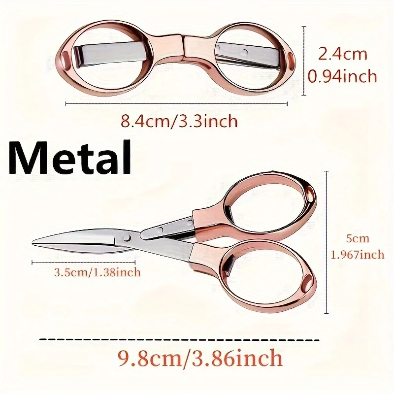 1Pcs Versatile Stainless Steel Folding Scissors - Retractable, Durable, and Portable for Travel,Outdoor & Daily Needs 썸네일 2