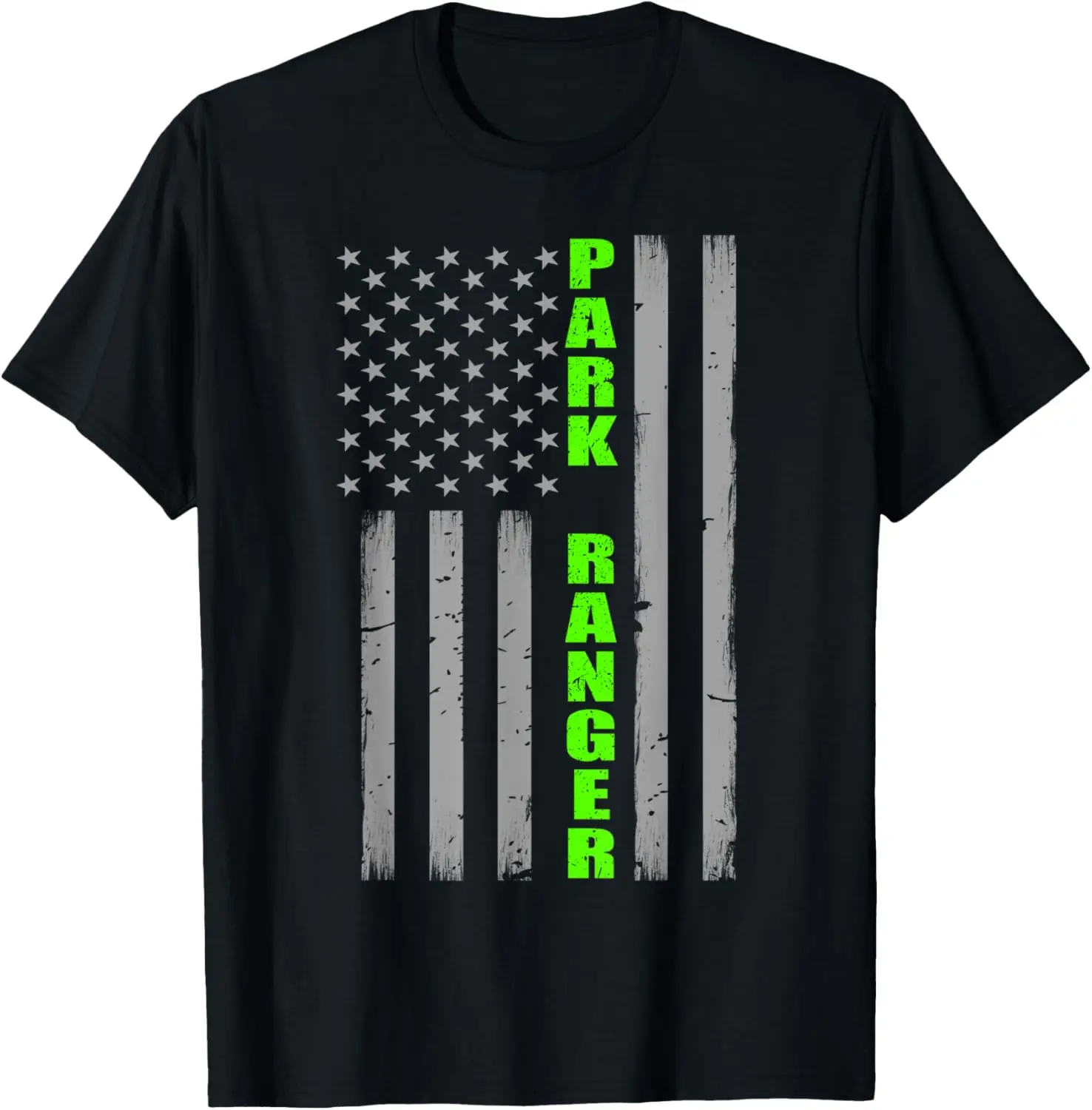 Park Ranger Thin Green Line Flag T-Shirt