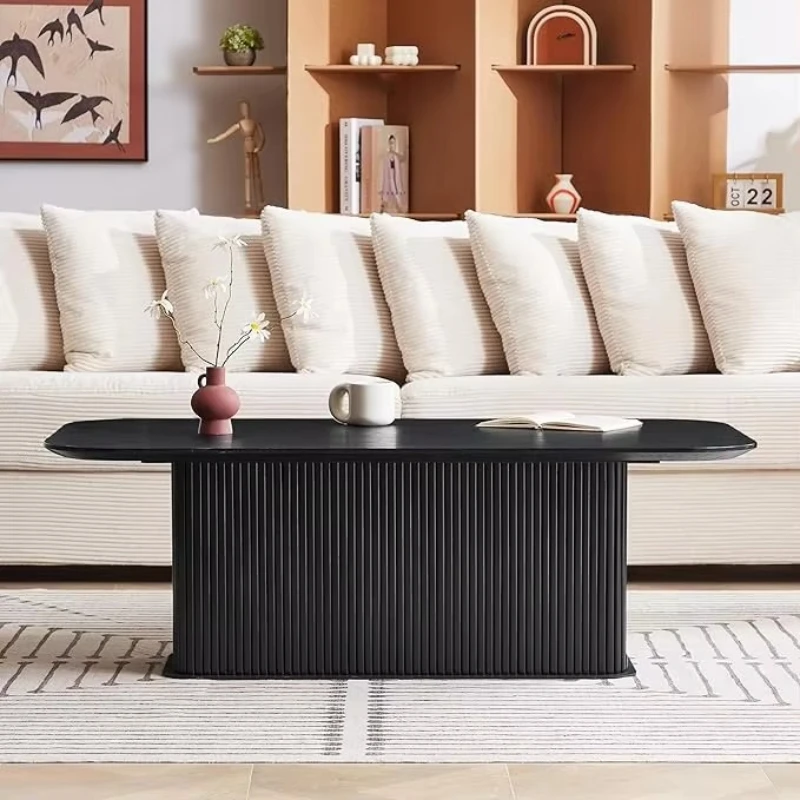 

Modern wooden rectangular coffee table living room center table household hotel furniture solid wood table