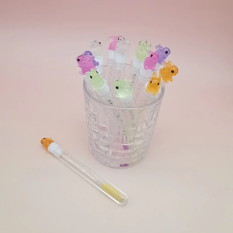 الغبار واقية لاش ماسكارا عصا فرشاة أنبوب قابلة لإعادة الاستخدام أرنب رمش فرشاة أنبوب رمش فرشاة قضيب لتمديد رمش