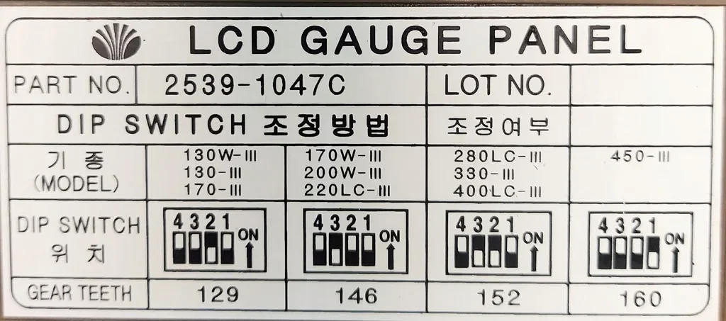 2539-1047C Monitor SOLAR Pantalla de panel de calibre LCD