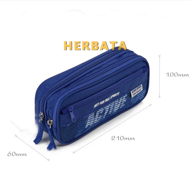 New Boys Large Capacity Oxford Multifunctional Pencil Bag Durable Pencil Case Multi-Layer Children Student School Storage Pouch