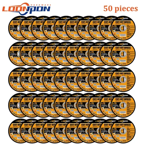 Loonpon 75mm/3inch Resin Cutting Disc 9.5mm Bore Circular Saw Blade Cut Off Wheel Angle Grinder Discs for Metal Stainless Steel - Image 13