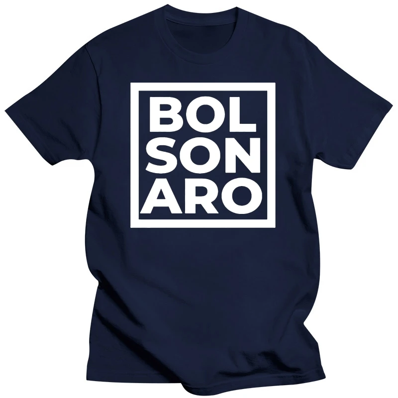 Printed Jair Bolsonaro President Brazil Brazlian Election T Shirt Men Letter Mens Tshirts Comical Male