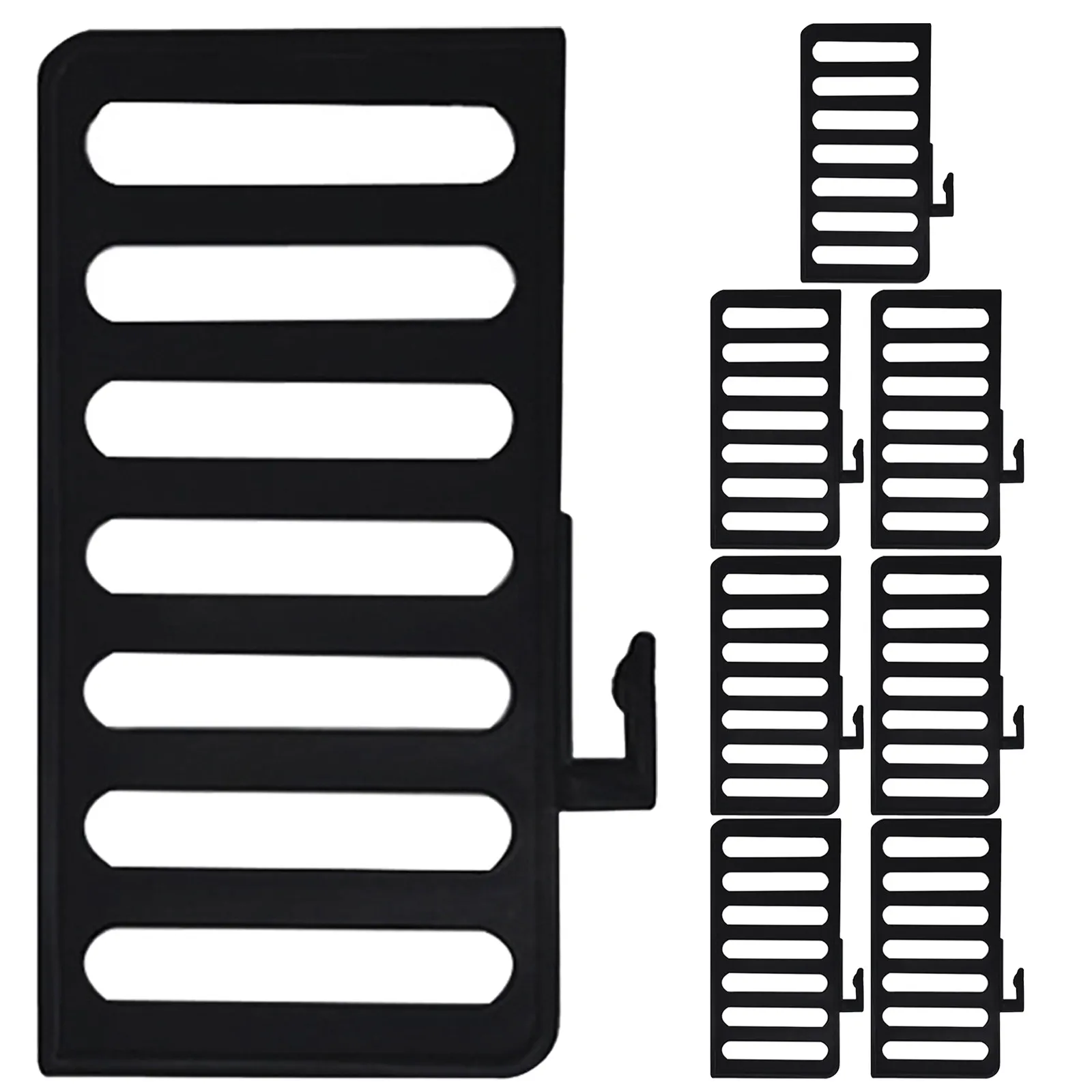 8Pcs Shoe Rack Dividers Plastic Organizer Shelf Dividers Shoe Cabinet Replacement Parts for Closet Entryway Storage