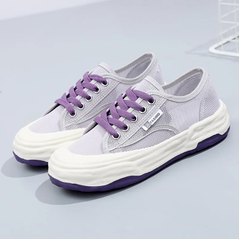 Comemore Casual Mesh Women Shoe Fashion Shallow Sneakers Platform 2024 Comfortable Round Toe Tennis Summer New Breathable Shoes