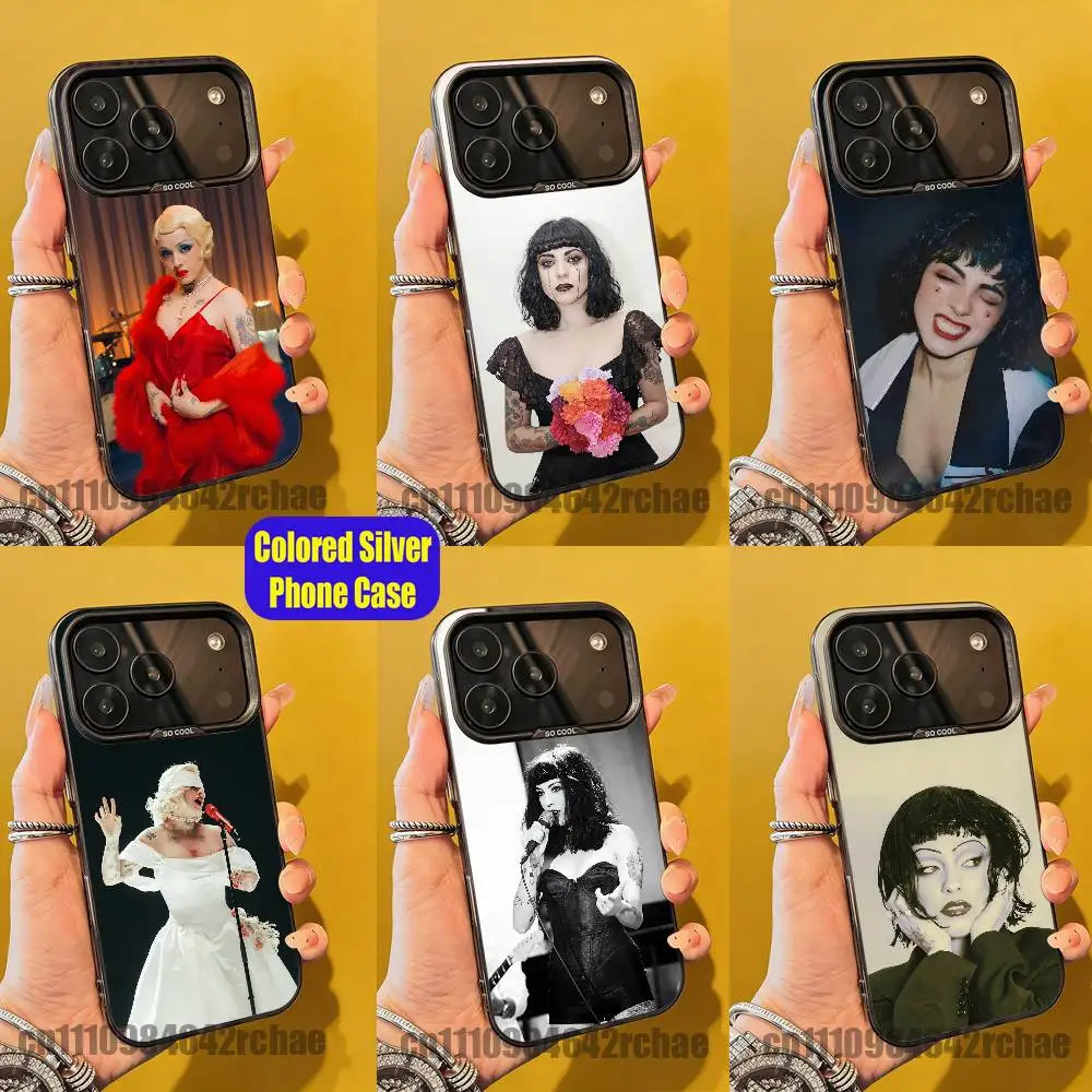 

For M-Mon Laferte Live Sessions from Mexico City Phone Case iPhone 15,17,11,14,13,16,12,Max,Plus,Air,Pro,Mini Color Silver Cover