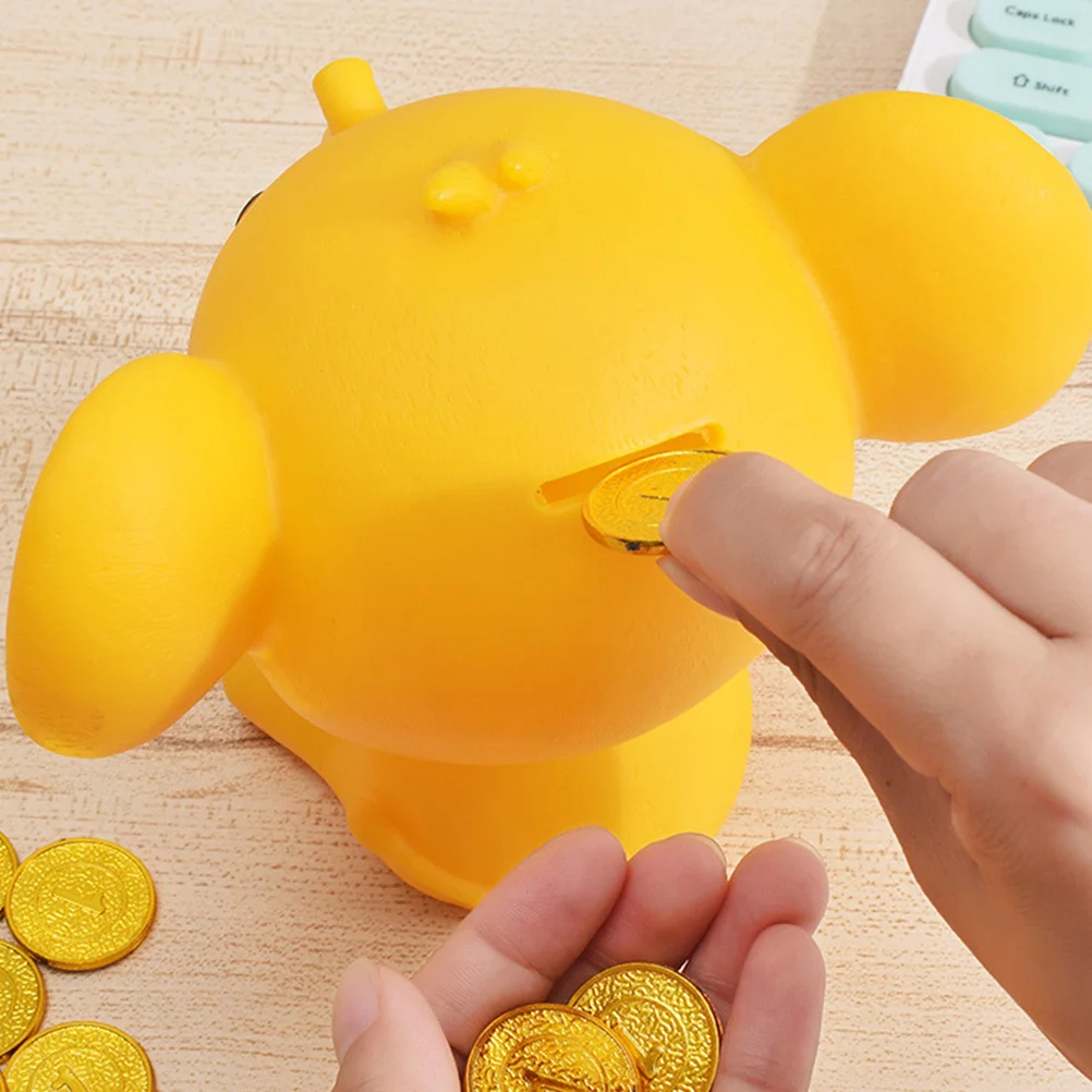 1 st Olifant Vormige Spaarpot Vinyl Munt Bank Voor Kinderen Desktop Decoratie Geld Opslag Pot Heldere Kleurverandering Container