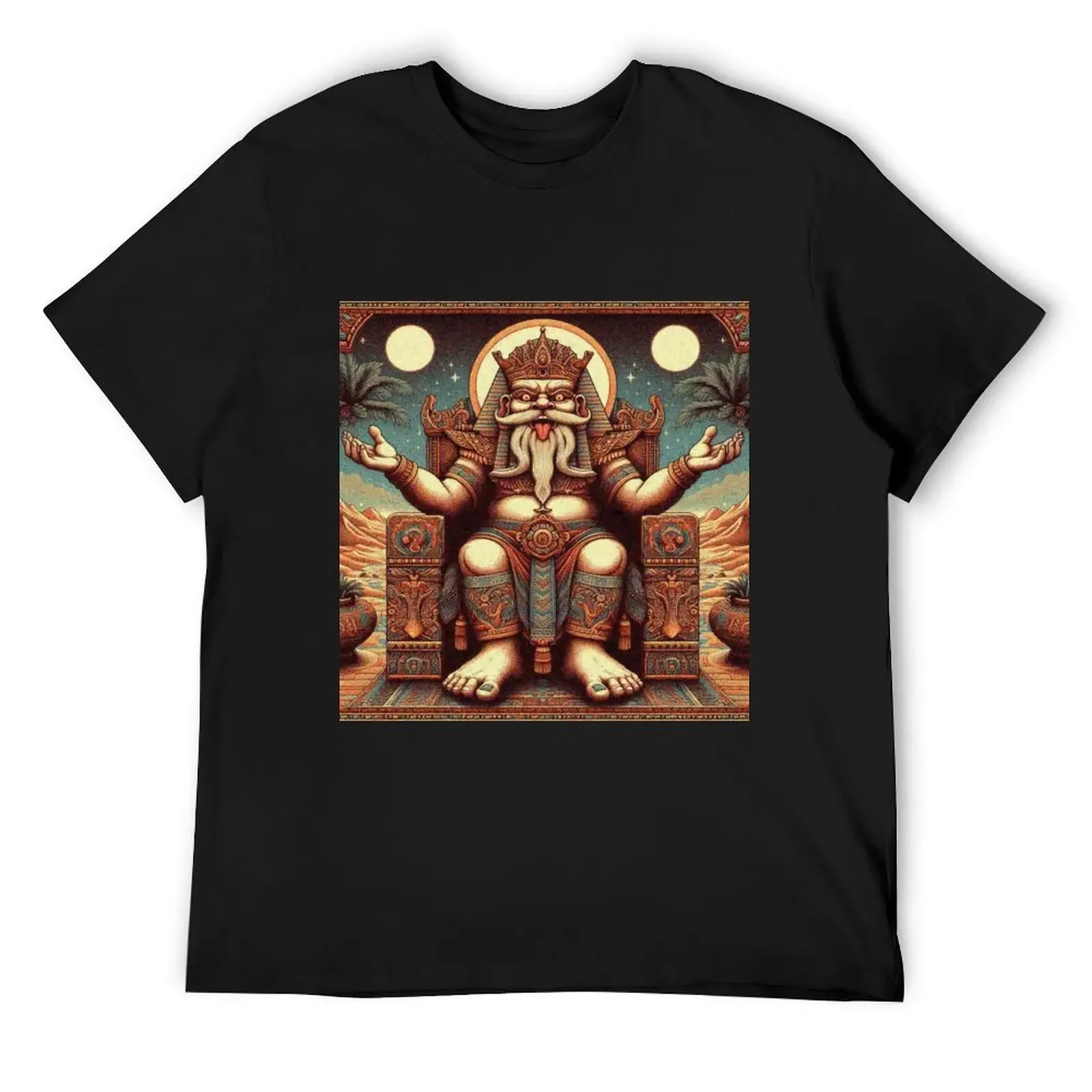 

Egyptian Gods Series: Bes T-Shirt blue lock man t shirt graphic tee shirt football t shirt t for men