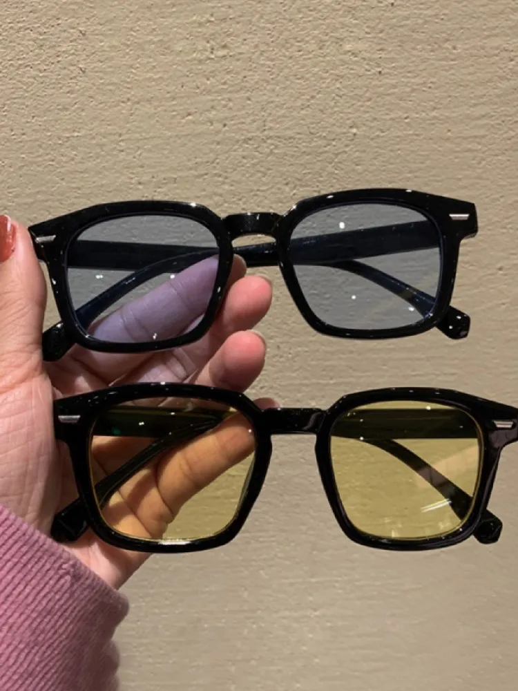 

New Unisex Rectangle Vintage Sunglasses 2022 Fashion Design Retro Sun Glasses Female Lady Eyeglass Cat Eye Casual Goggles UV400
