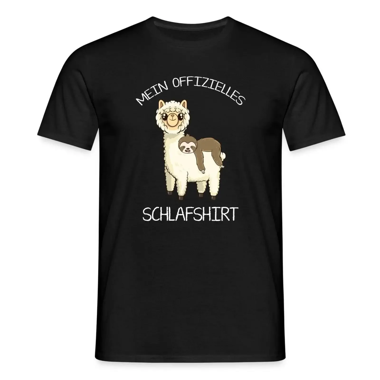 Mein Offizielles Schlafshirt Alpaka Faultier Männer T Shirt vintage Washed streetwear Top For Everyday Wear Stretched fashion