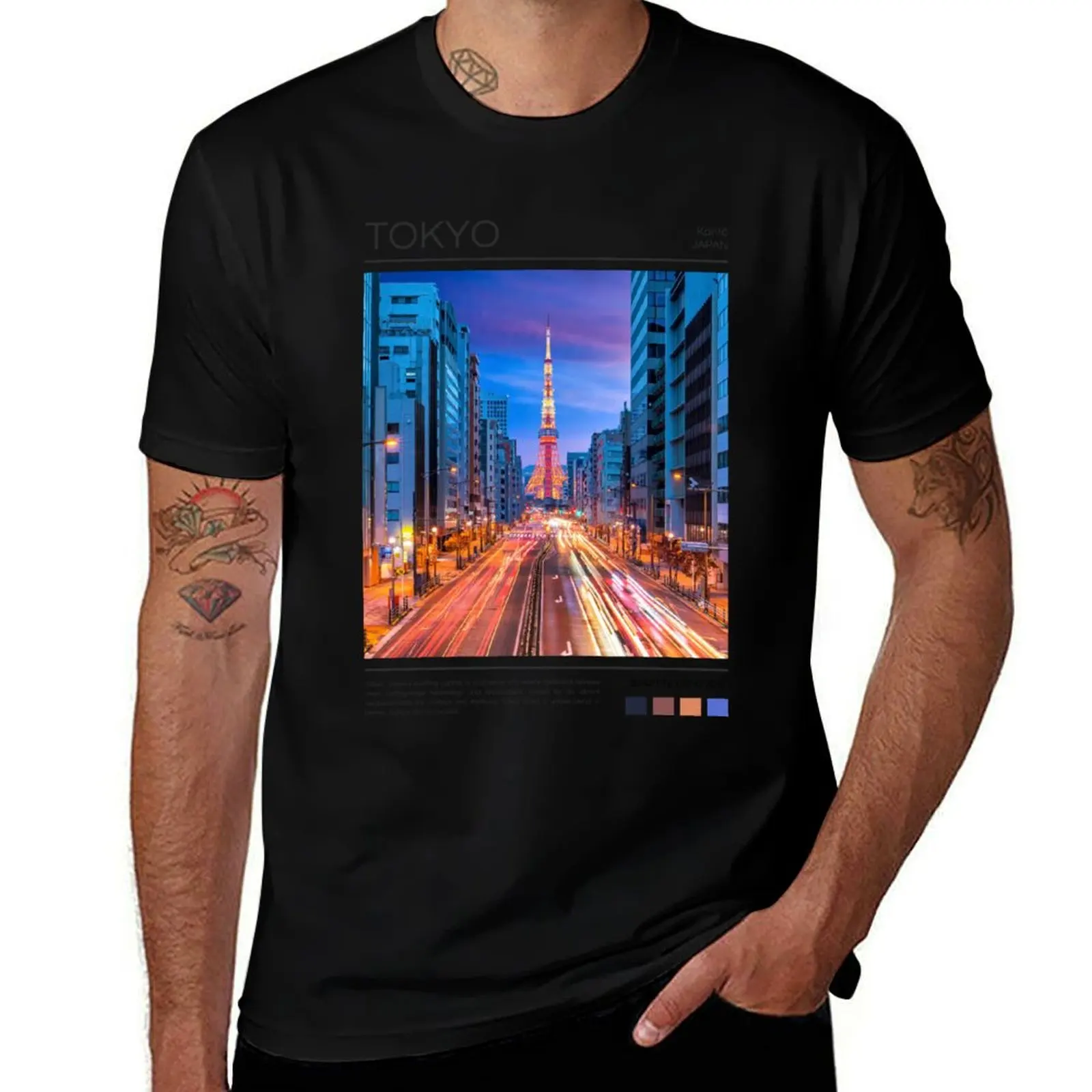 

Tokyo - Japan - Photography T-Shirt Big Size Simple T-Shirt
