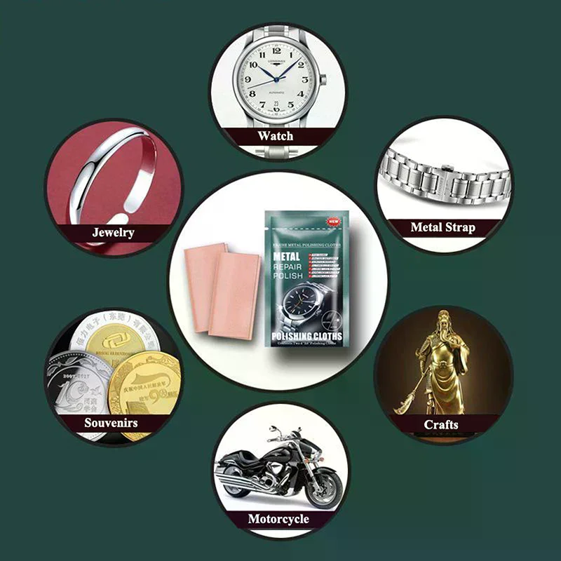 /HTF/5pcs High Quality Metal Polishing Cloths for Jewelry Watch Scratch Repair Supplies Metal Scratch Repair Set