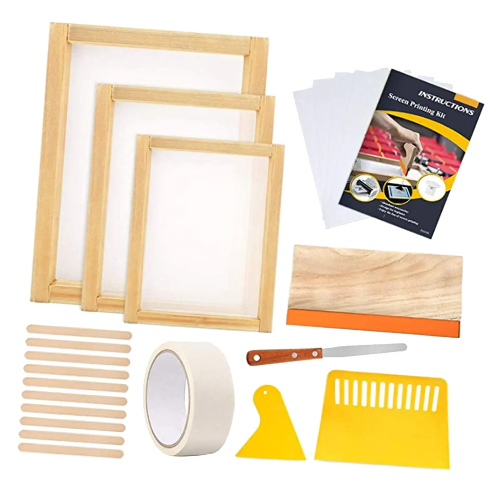 Kit per principianti per pressa per serigrafia, raschietto per raschietti