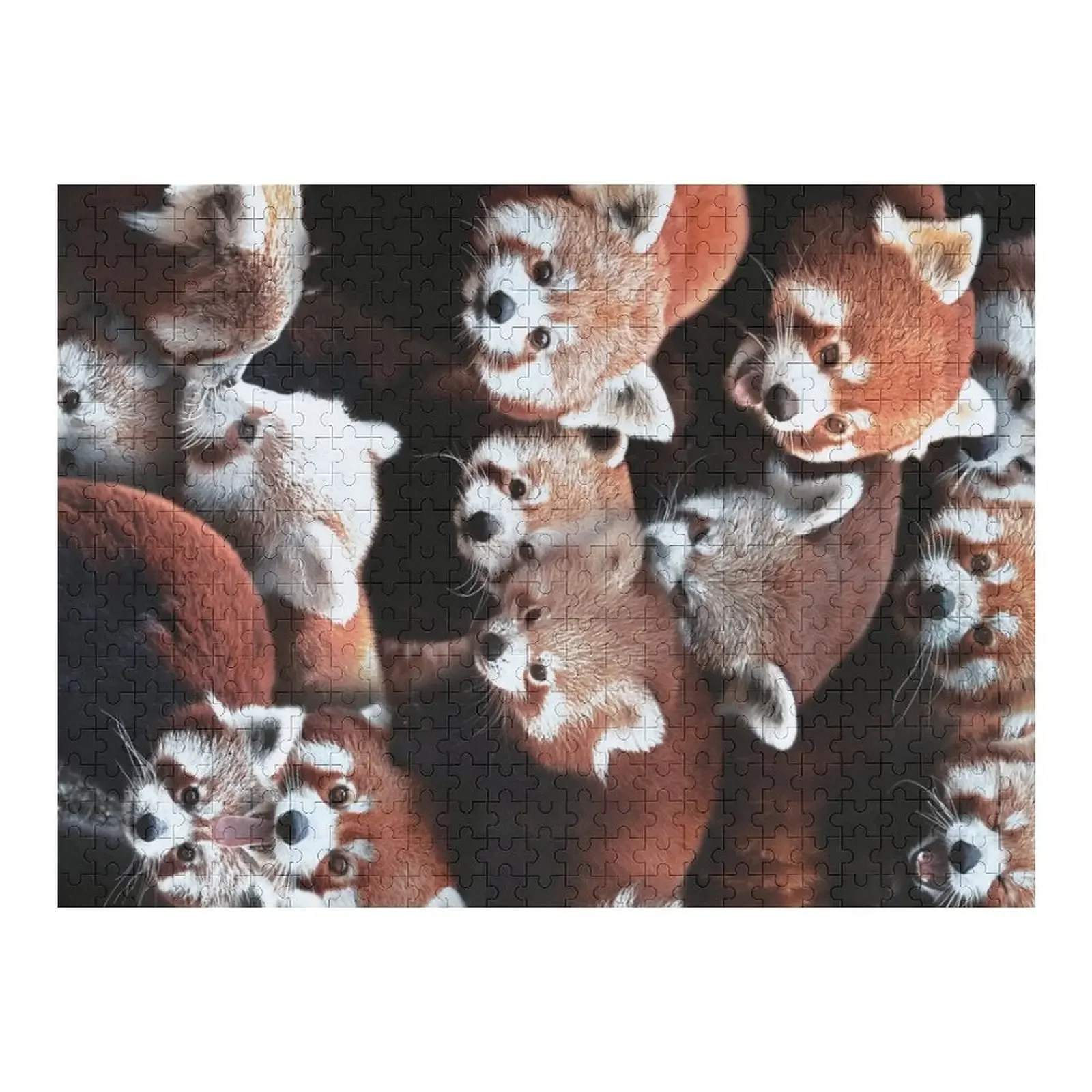 

Red Pandas Jigsaw Puzzle Wooden Adults Wooden Name Toddler Toys Puzzle