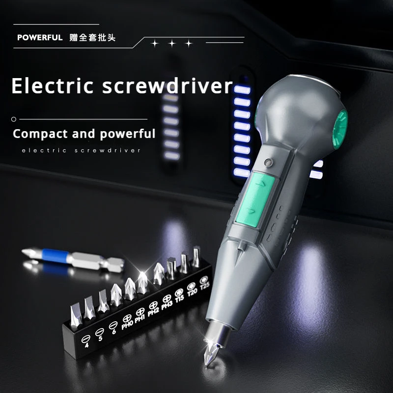 

Multifunctional brushless mini electric screwdriver lithium battery Cordless impact drill pistol drill household electric tool