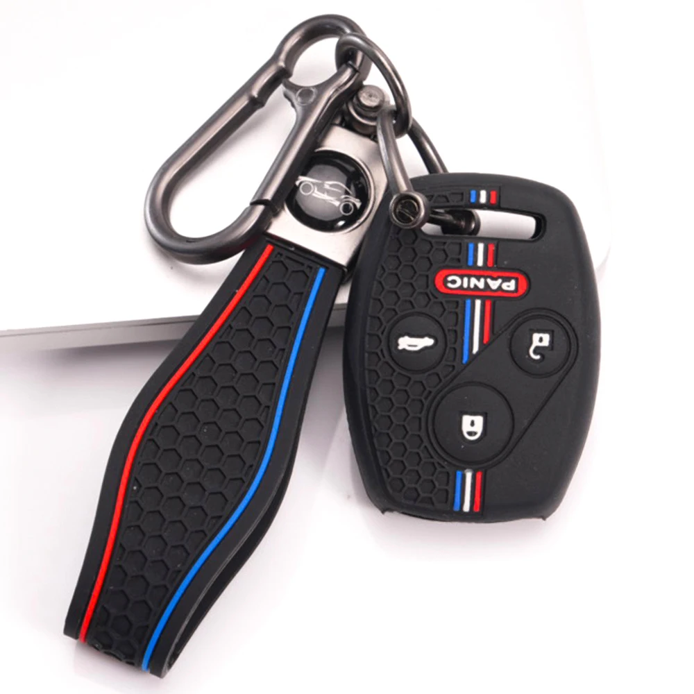 Remote Key Protector Keychain For Honda Civic Accord CR-V HR-V Fit City Jazz Odyssey Pilot Vezel XR-V Comfortable Soft Touch