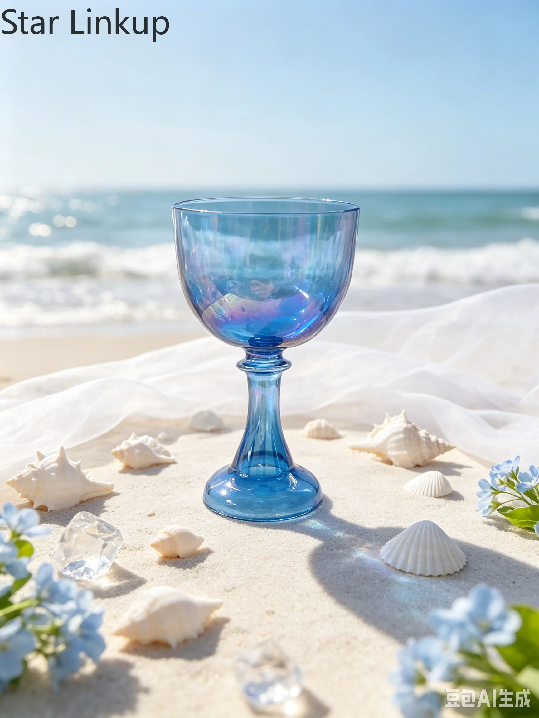Star Linkup 5.25 Inch Magic Indigo Quartz Sound Chalice, 4th Octave Tones (G/G#/A/A#), Precise 432Hz Calibration, Professional Sound Healing Meditation Instrument