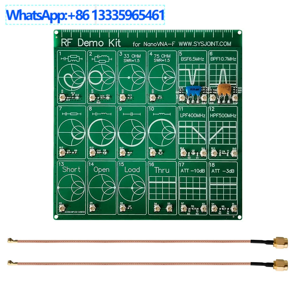 For RF Demo Kit NanoVNA RF Test Board, Vector Mesh Test, Filter, Attenuator