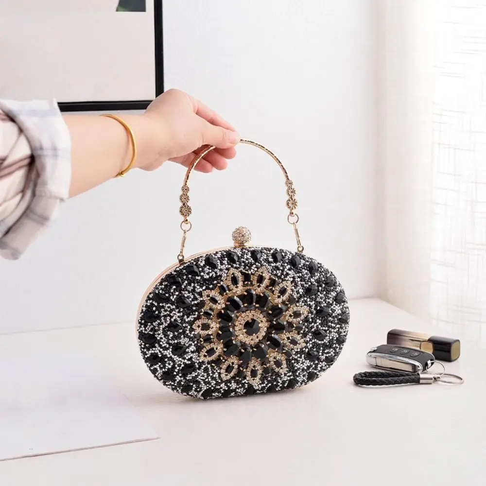 

Fashion Luxury Rhinestone Evening Banquet Bag Wrist Bag Crystal Ladies Clutch Bag Shoulder Bag Party Dinner Bag Party