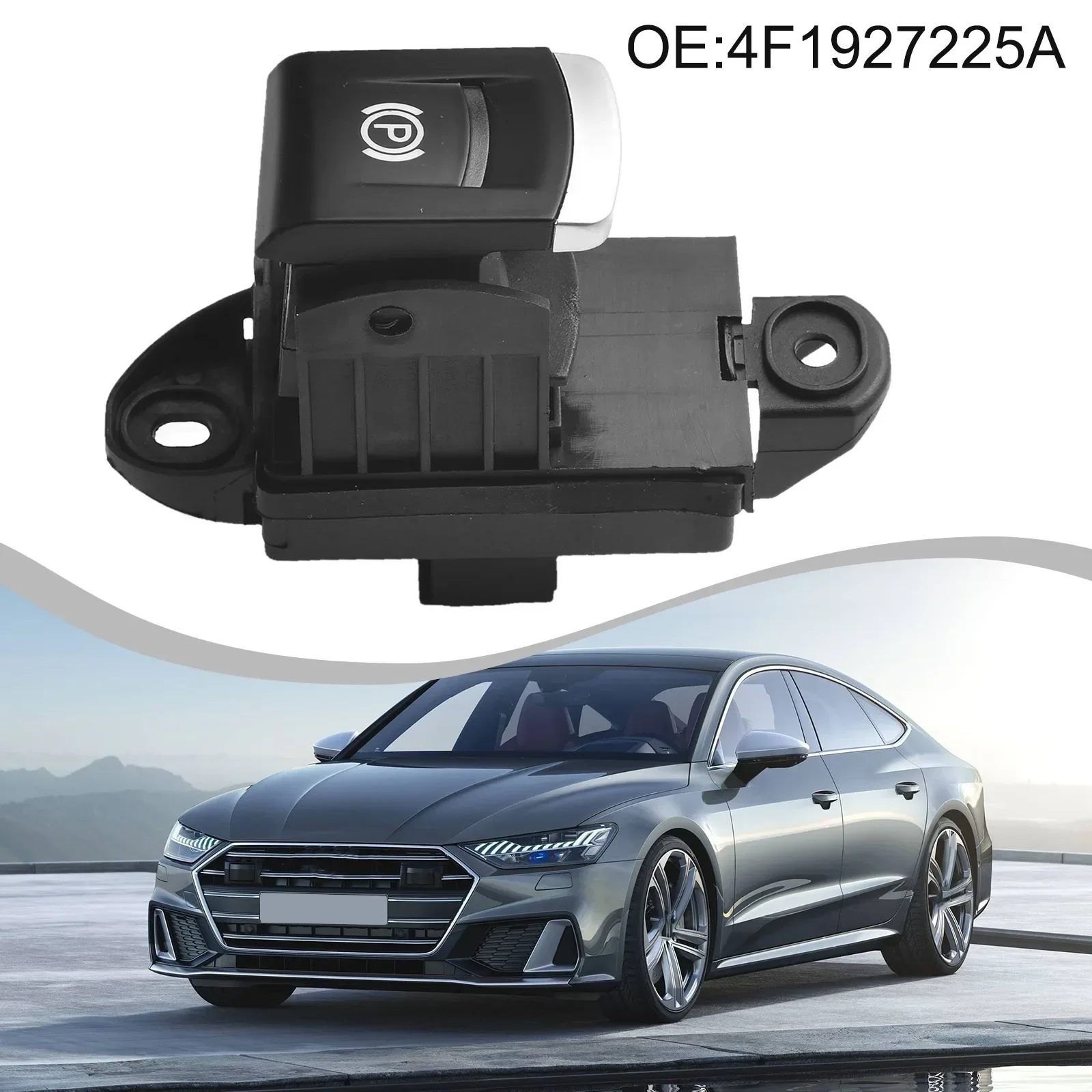 

LHD Parking Stop Button Hand Brake Switch For A6 2004-2011 4F1927225A Replacement Accessory Black