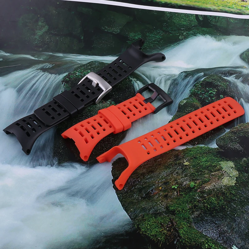 Bracelet de montre en caoutchouc pour hommes, remplacement pour SUUNTO Takino Ambit 1 2 3 Peak, montre de Sport, bracelet en Silicone étanche pour l'extérieur
