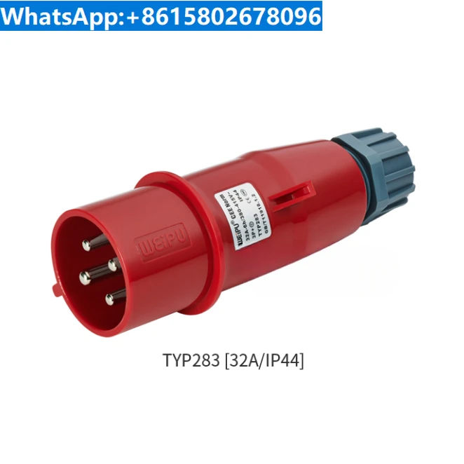 TYP283 WEIPU Industrial Plug and Socket TYP2818 3818 6818 583 32A4 Core