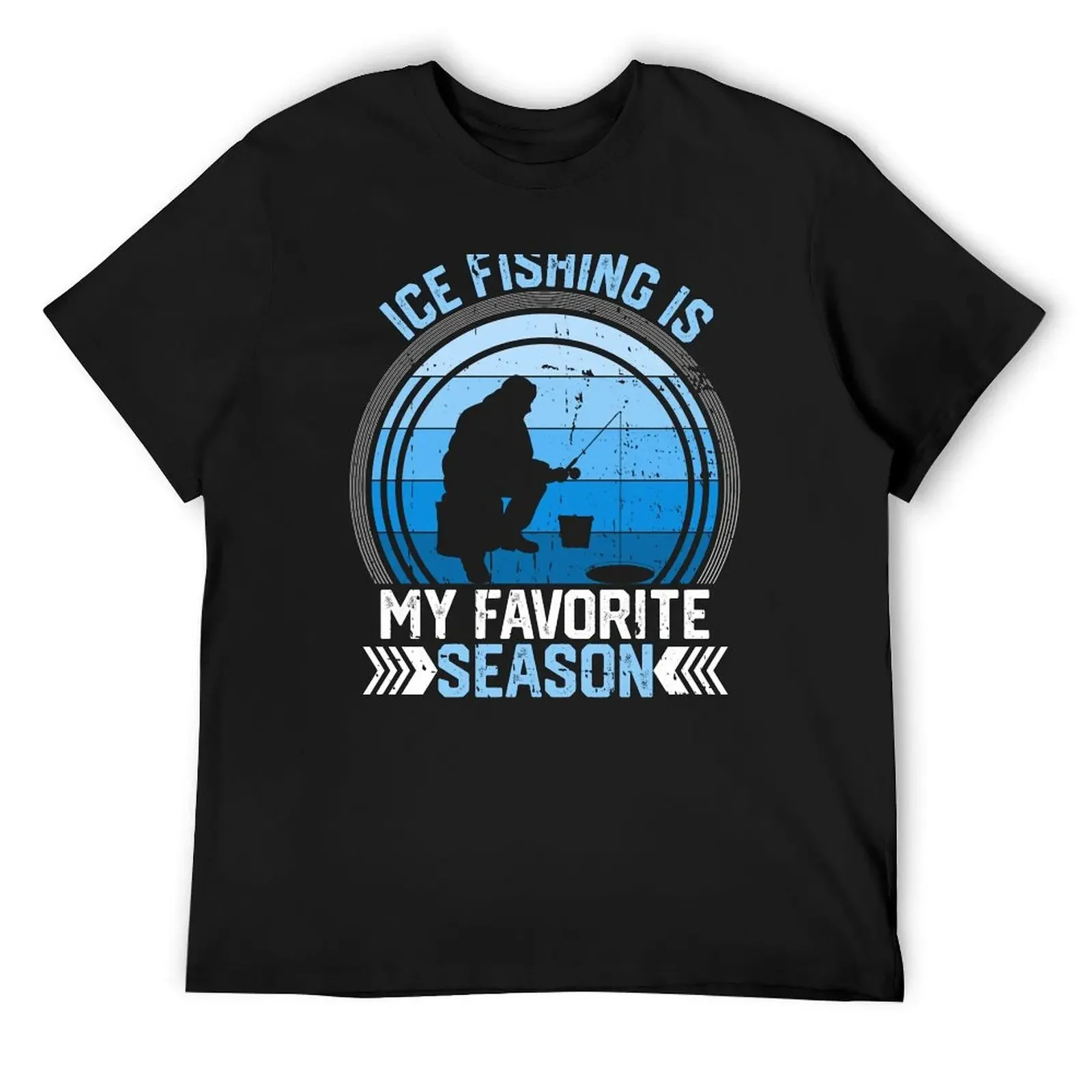 

Ice Fishing Is My Favorite Season Funny Winter Fisherman T-Shirt man clothes street wear mens vintage t shirts