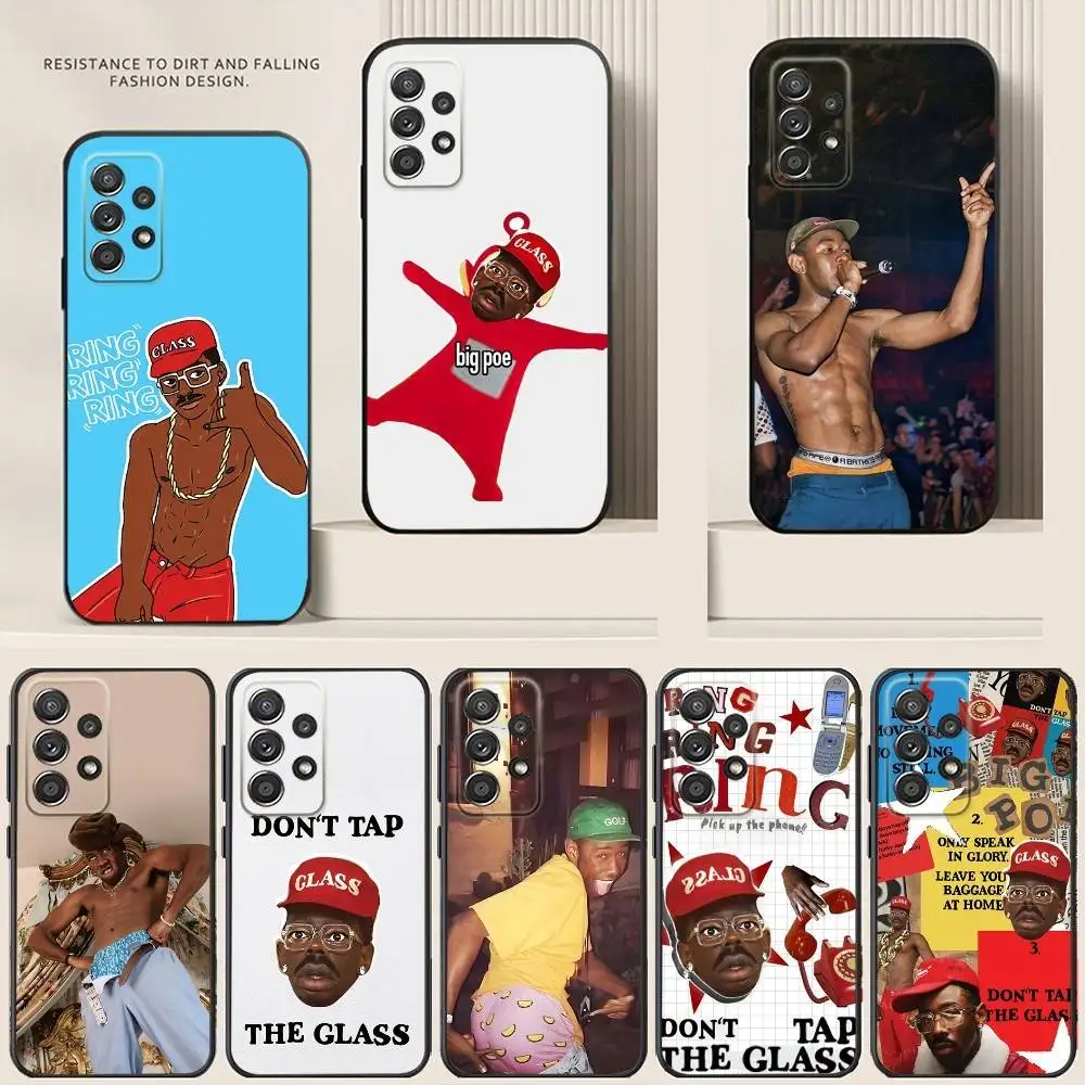 

Tyler The Creator DONT TAP THE GLASS Phone Case For Samsung S24,21,22,23,30,Ultra,20,Plus,Note,10,9,Black soft silicone case