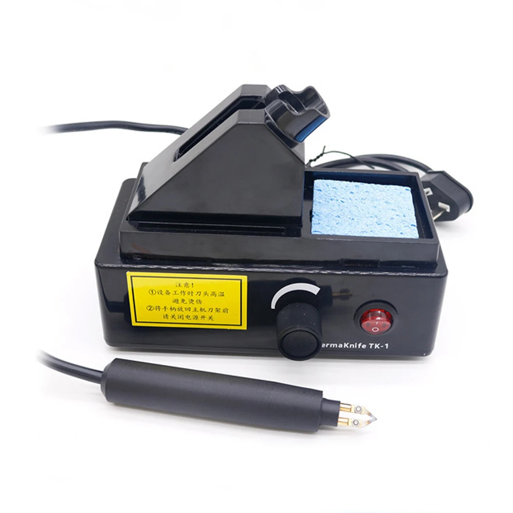 Electric Dental Thermoplastic Engraver Cutter Orthodontic Aligners and Retainers Forming Sheet Heating Cutting Knife Machine