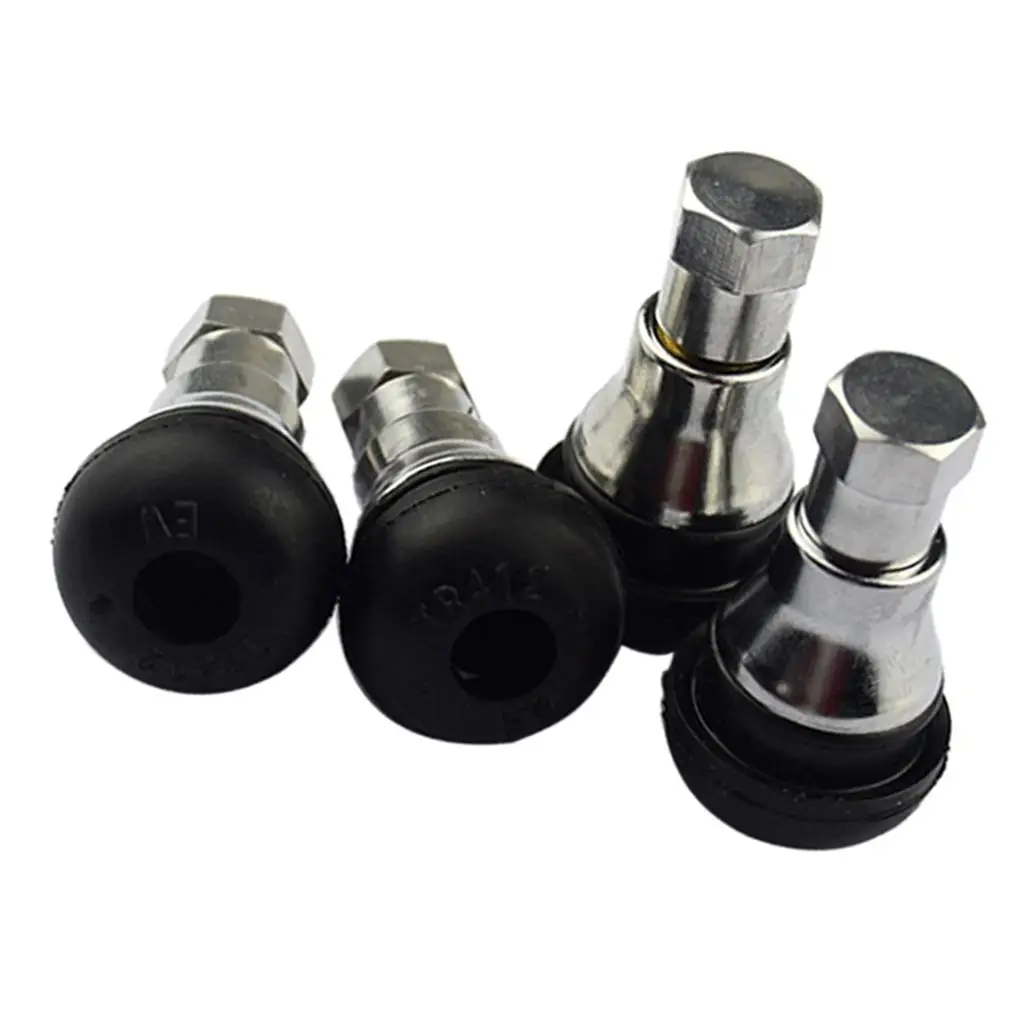 4 Pieces TR412AC Circuit Performance Shorty Chrome Valve Stems