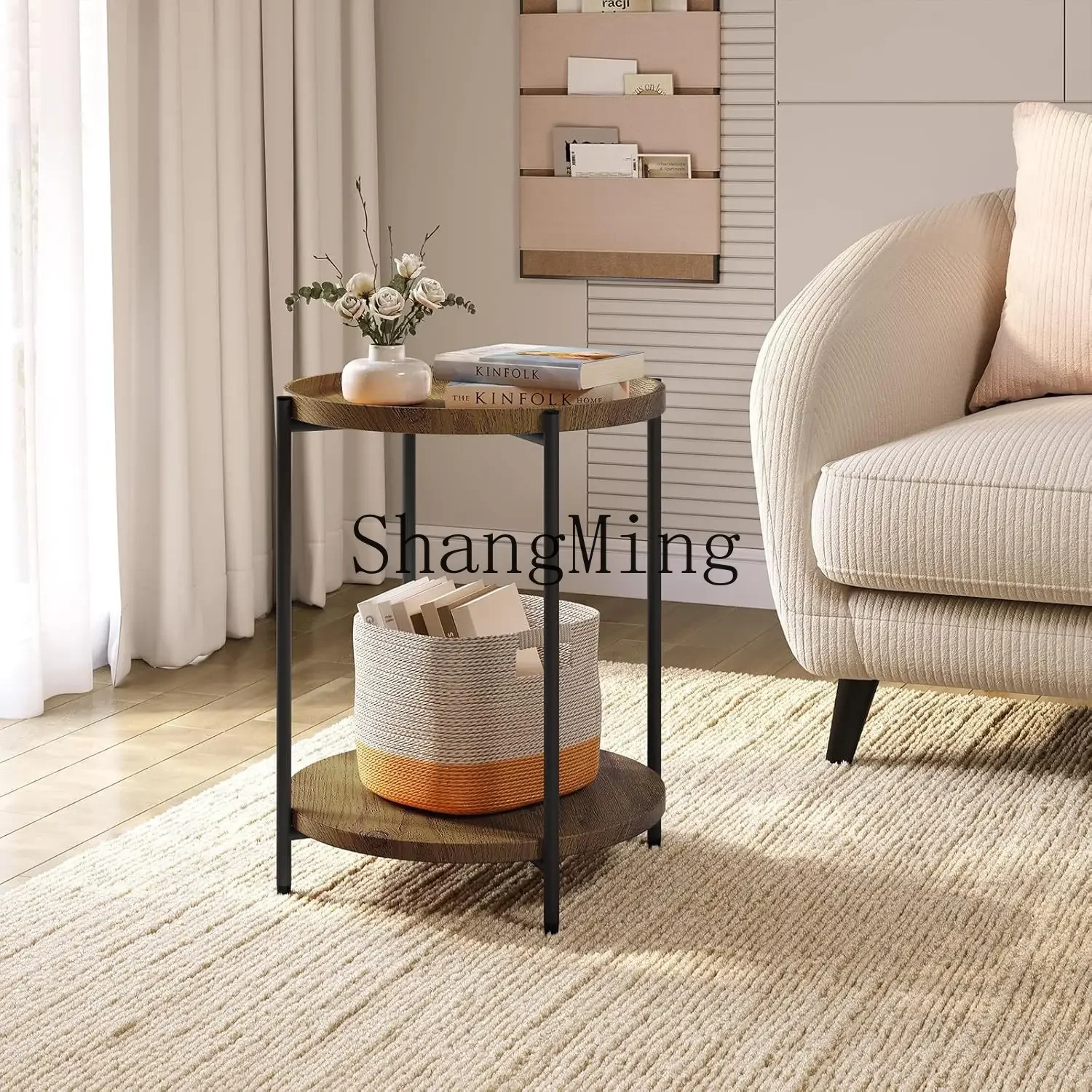 FG ضوء تأثيث المنزل الفاخر شقة صغيرة أريكة طاولة جانبية الحديثة طاولة بسيطة طاولة القهوة لغرفة المعيشة #4