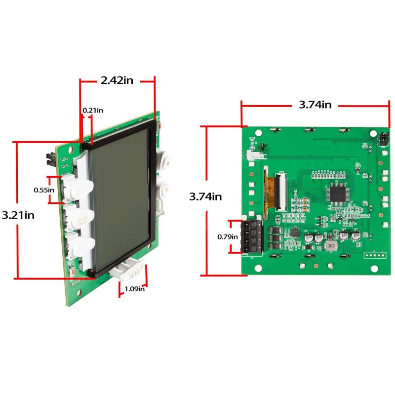 R0550700 PCB Subassembly Service Control Circuit Board for Zodiac Jandy Aqualink RS One Touch Control with White Button and LCD