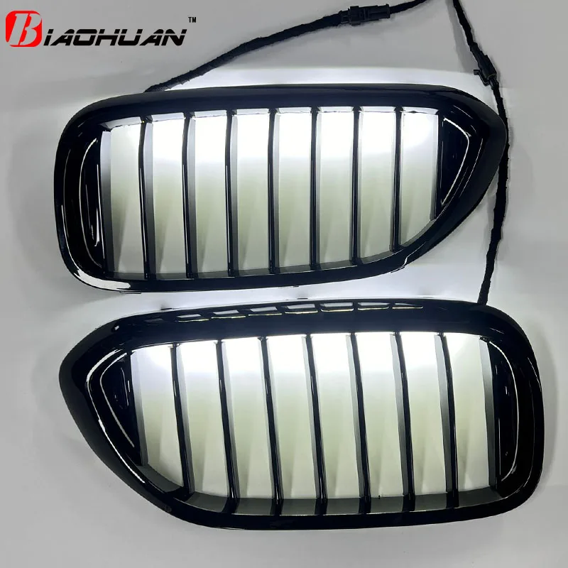 

For BMW F90 M5 2017 2018 2019 Pre-LCI 5 Racing LED light center grid grille