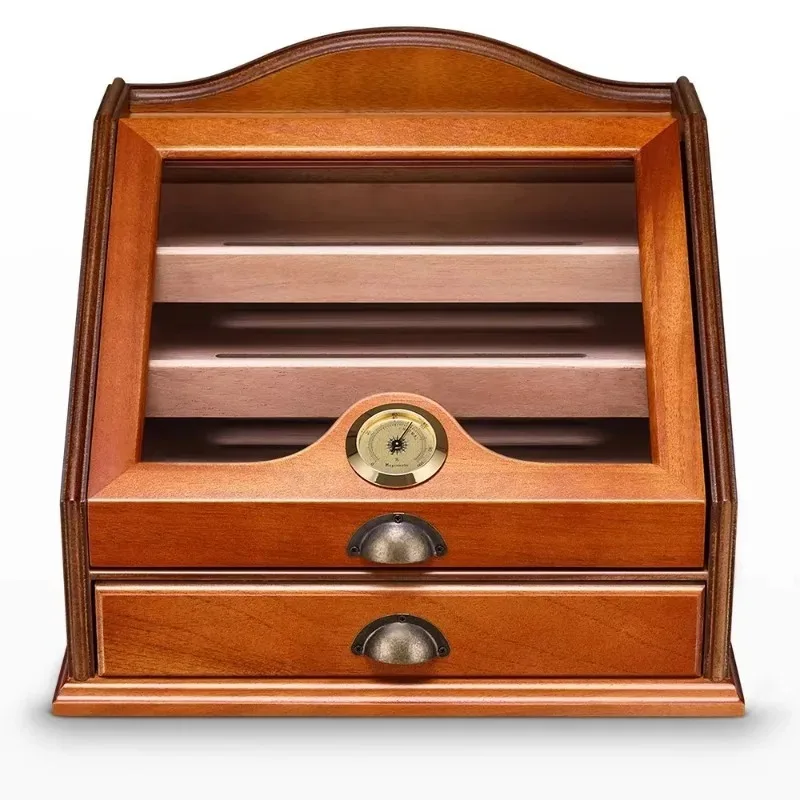 Vitrine Box met luchtbevochtiger en hygrometer groot