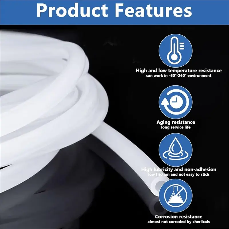 AS60- Tubing With Cutter, 3D Printer PTFE Tubing,For Bambu Lab