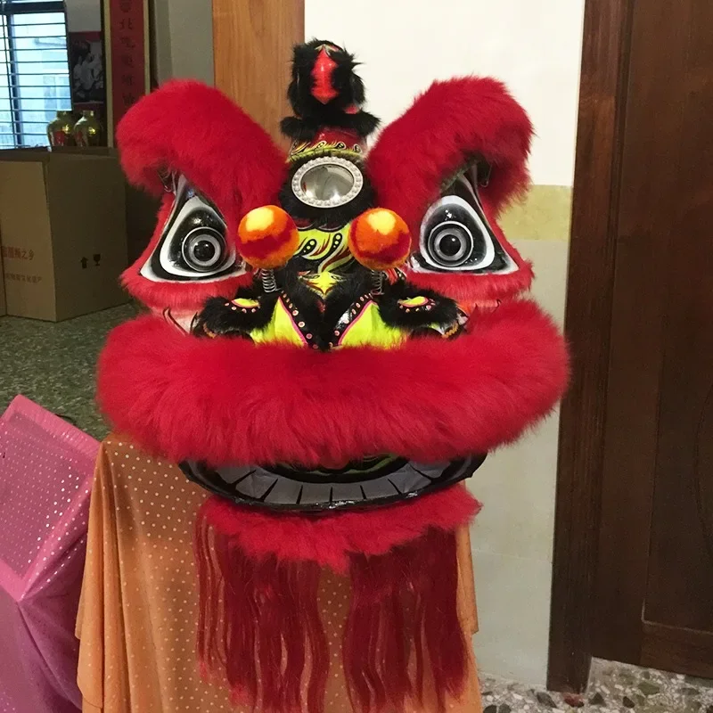 Red Lion Dance Props Awakening Props Large Stage Performance Costumes (with Only Lion Heads)