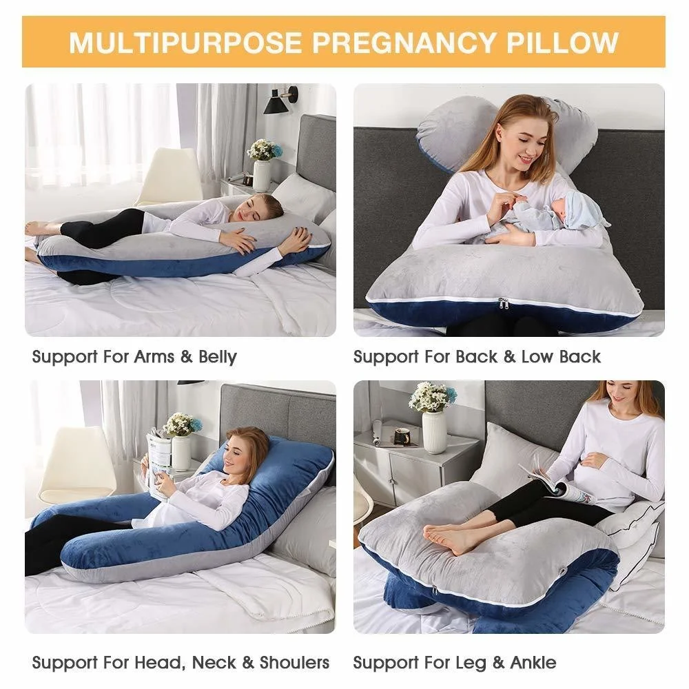 Pregnant Pillow Pregnancy Comfortable Cotton U Shape Maternity Pillow Pregnancy Sleeping Body Pillow For Pregnant Women